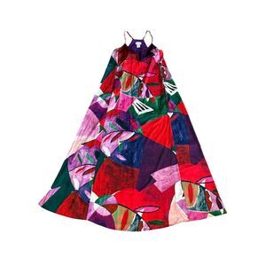 Nicole Miller Women's XS Multicolor Abstract Maxi Dress‎ Wedding